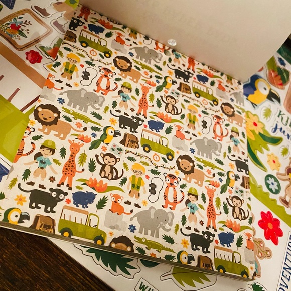 LARGE Chipboard Sticker Set & Paper Pad - Picture 4 of 11